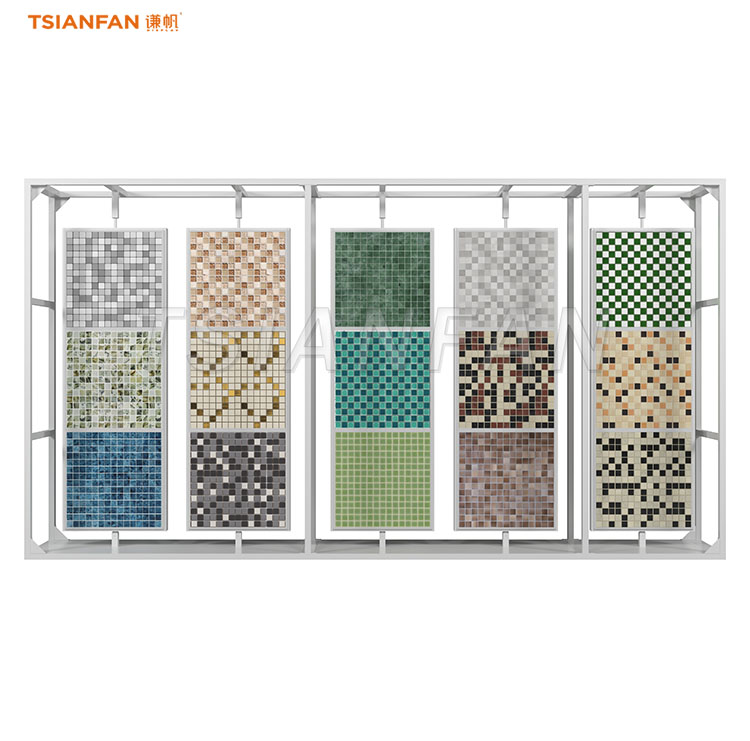 vertical mosaic tiles display rack large display stand-MM2096