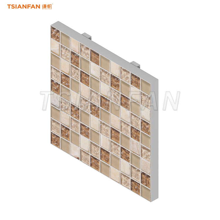 mosaic tiles hanging display rack ceramic tile display rack-QT004